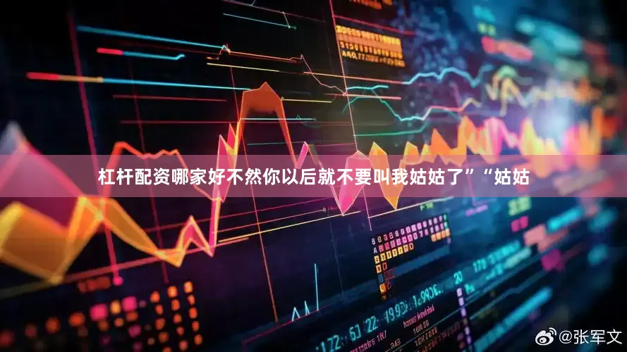 杠杆配资哪家好不然你以后就不要叫我姑姑了”“姑姑